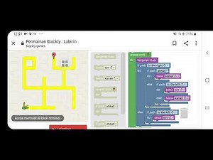 THE TRUE BLOCK PROGRAM CODE TO LEVEL 10 LABIRIN MAZE BLOCKLY GAME.
