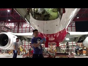 A320 Nose Landing Gear Installation