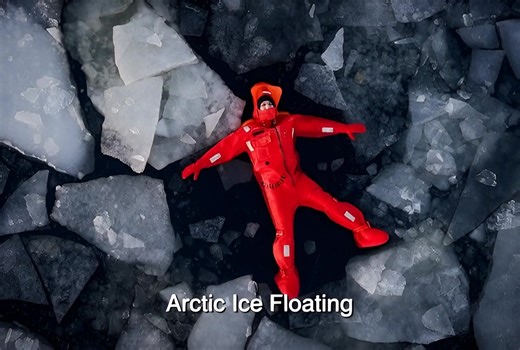 #Arctic #IceFloating | wear special dry suits to float safely and warmly in frozen bodies of water #health #treatment #russia