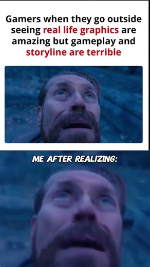 Gamers Experiencing Real Life Graphics Be Like 😂 | (Funny Gaming Meme 2026) #relatable #humor #memes