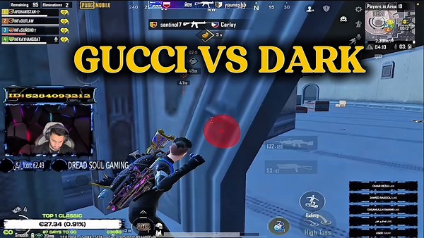 Big Respect in Pubg Mobile: Dark vs Gucci Showdown