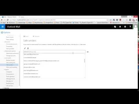 Hotmail: Add an email address to a safe sender list