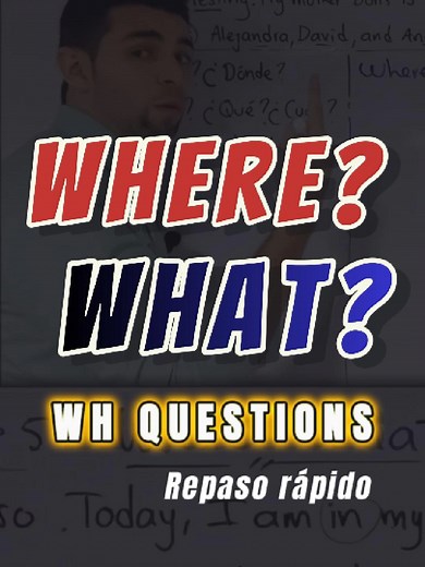 Aprende What y Where en Inglés con Ejemplos Reales