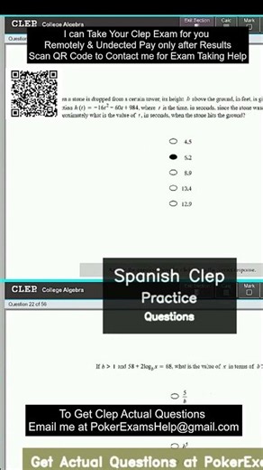 Spanish Clep Practice Questions#SpanishCLEP#CLEPSpanish#CLEPExam#CLEPTest
