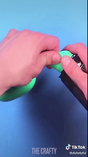 Make a bouncy stress ball from a balloon!🎈#diy #tutorial #foryoupage