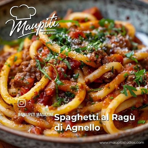 🍝🐑 Spaghetti al Ragù di Agnello | Maupiti Le Chef