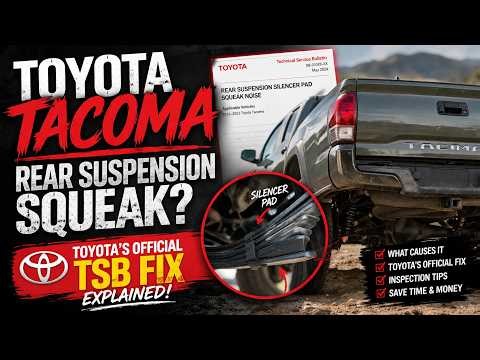 Toyota Tacoma Rear Suspension Squeak? Toyota's Official TSB Fix Explained!