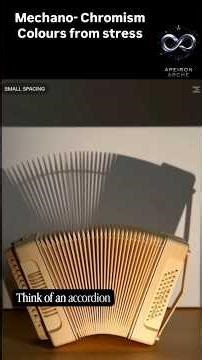 How Mechano-Chromic materials work #apeironseries #visualphysics #video