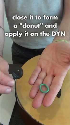 #shorts Green Putty with DYN P48 contact mic