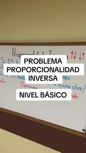 Problema de Proporcionalidad Inversa: Ejercicio Básico de Matemáticas