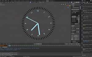 blender python初学者--大时钟