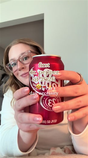 first Dr. Pepper of the new year 😌😌 #drpepper #newyear #2026 #drink #asmr