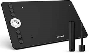XPPen Deco 02 Digital Graphics Drawing Tablet Drawing Pen Tablet with Battery-Free Passive Stylus and 6 Shortcut Keys (8192 Levels Pressure)