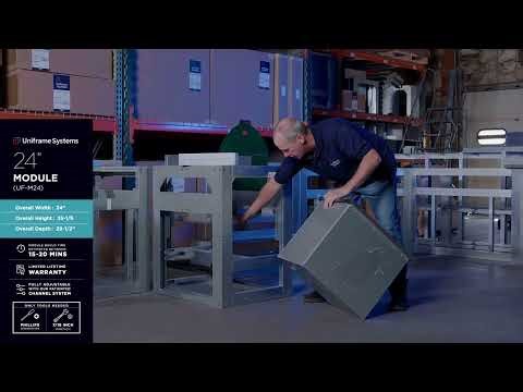 24” Module, by Uniframe Systems, Outdoor kitchen Framing