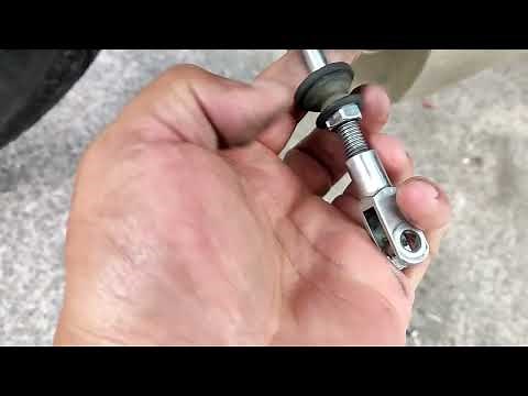 How to adjust the rear brake on a motorcycle | disc brake
