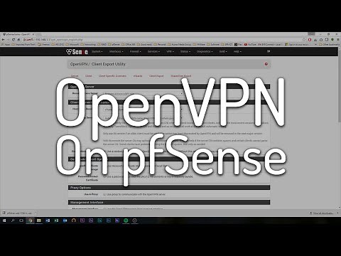 How to set up OpenVPN on pfSense