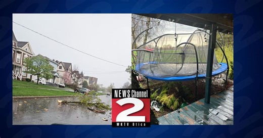 UPDATED: 77-mph Winds Reported in Rome—Trees and Wires Down as Storms Pack a Punch in Mohawk Valley