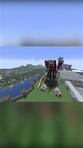 RED DRAGON on the GROUND 🐉🔥 | Epic Minecraft Showcase#Minecraft #RedDragon #EpicBuild