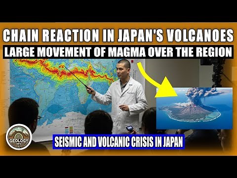 CHAIN ​​REACTION IN JAPAN'S VOLCANOES. LARGE MOVEMENT OF MAGMA OVER THE REGION