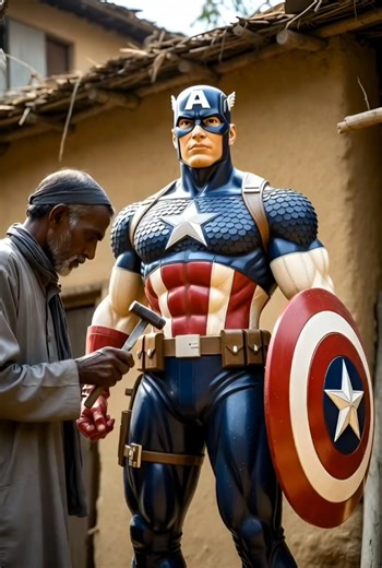 I Carved a Life-Size Captain America Statue from a Tree