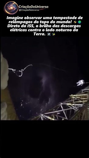 Você Nunca Viu uma Tempestade Assim. ⚡🌍 #iss #terra