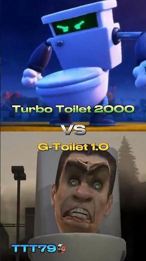 Turbo Toilet 2000 VS G-Toilet #skibiditoilet #captainunderpants