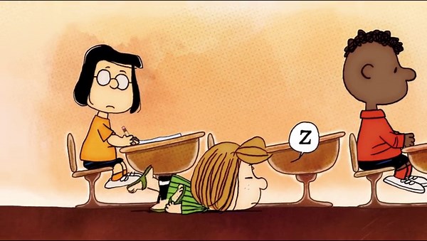 Marcie sure can be a handful for Peppermint Patty. #peanutsbyschulz