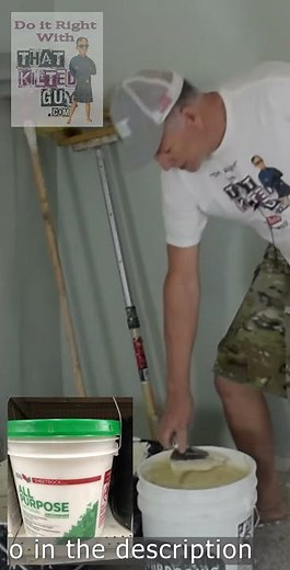 Stomp Brush,Mop Texture on Ceiling- 1 Minute Lesson - #Shorts (Crows foot Texture)