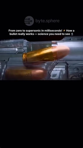 bytes.sphere on Instagram: "Ever wondered how a simple bullet becomes a masterpiece of precision engineering and physics? 🧠💥 From the primer igniting gunpowder to supersonic projectile motion, every millisecond showcases the perfect blend of chemistry, mechanics, and innovative design. Witness how human ingenuity transforms raw materials into controlled explosive power, a true marvel of modern engineering technology. Follow @bytes.sphere for daily AI-driven breakthroughs, science explanations,