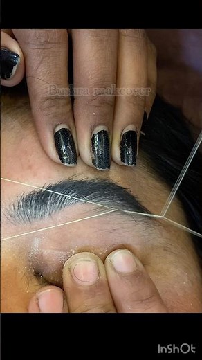 Eyebrow threading tutorial/ Eyebrows threading #shortvideo #eyebrows #threading #viral #shorts