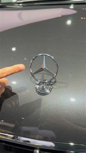 The distinctive look of the Mercedes logo