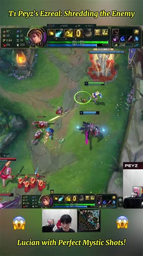 T1 Peyz Dominates with Ezreal Against Lucian!