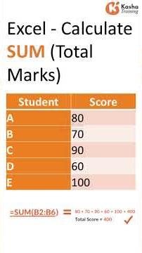 Excel SUM Formula ⚡ | Add Numbers Instantly