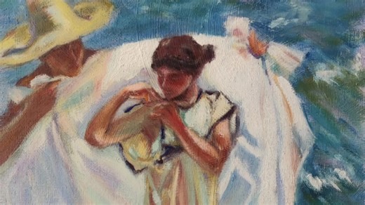 I am constantly amazed by Joaquín Sorolla's work. No matter how many times I see his paintings in person, I still find something new to admire. How he was able to capture the color of light (and of white) and express a fleeting moment through his rapid brush strokes is simply exquisite! I've been doing a lot of master studies recently and I really made sure to do a Sorolla. Who knows there could be more studies in the future? 😊 Special thanks to my husband for being my videographer. All I did w