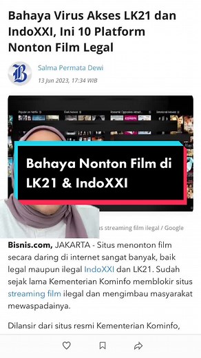 Mending tambah budget daripada keamanan terancam😩 #tiktokberita #lk21 #indoxxi #filmbajakan #netflix