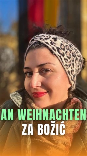 Škola jezika Deutsch mit Danica und Wolf on Instagram: "An Weihnachten - Za Božić An - je predlog ZU - isto tačno Često se meša i stavlja AM ❌️ Nije tačno! An Weihnachten trinken wir Glühwein🍷 Čekamo Vašu recenicu❣️ #deutsch #ösd #weihnachten #goethe #nemacki"