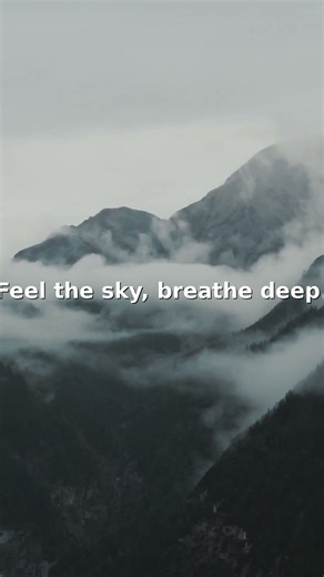 Feel the sky, breathe deep. | Zen Yoga Music #Shorts
