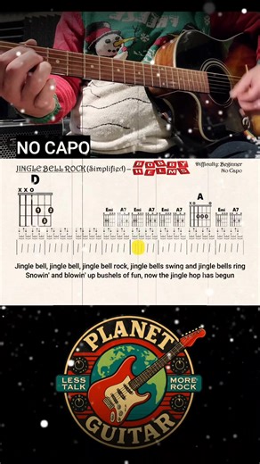 🎶 This easy-to-follow beginner level play-along video for guitar and vocals is in the key of D major, with no capo required. It features a scrolling chord chart format to guide you through the song. Adjust the tempo in the settings if you need to practice at a slower pace. This version of the song has the been simplified with the bar chords removed.#bobbyhelms #jinglebellrock #christmasmusic #guitarplayalong #guitarchords #chordchart #guitartabs #guitarlesson #guitartutorial #guitar #classicroc