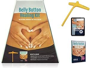 HSP Belly Button Healing Kit for Stress Relief, Pain Relief, Gut Health, and More Energy, Self-Acupressure Tool, Unlock Your Second Brain for a Healthy Life