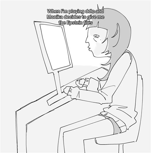 “What if you favourite celebrity was in the files” Monika from hit game Ddlc would never #fyp #ddlc