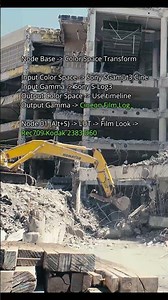 Color Space Transform in Davinci Resolve #davinciresolve #nodes #slog3 #ColorSpaceTransformation