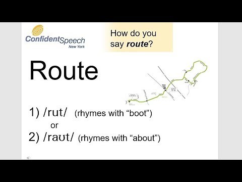 How to pronounce "route"