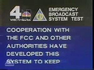 WNBC 4 (1980) - Emergency Broadcast System Test