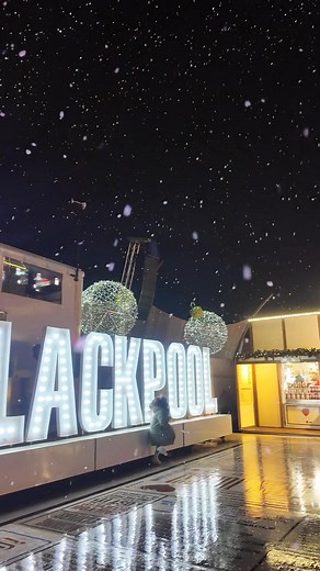 Christmas By The Sea is officially OPEN and it’s even snowing! ❄️⛄️ Enjoy the festivities on the Tower Festival Headland every day from 12-9pm until 5 January, 2025. A huge thanks to Strictly Come Dancing’s professional dancers, Carlos Gu, Kai Widdrington, Nancy Xu and Neil Jones, for opening the village, along with Blackpool Ice Drome Charities Association (BIDCA), and the students of Scream Theatre Schools. | I Love Blackpool