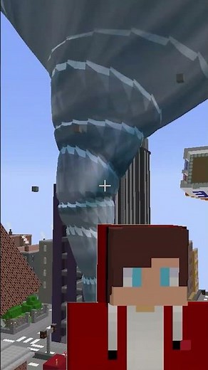 A tornado is approaching Minecraft!!! MIKEY AND JJ! - (Maizen)