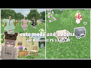 cute mods and addons for minecraft PE 1.17-1.16 🌿🧺