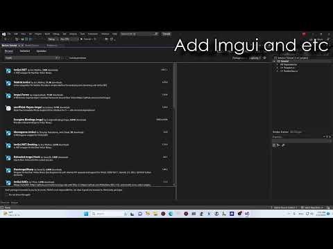 C# Imgui || Part 1: Setup and Hello World