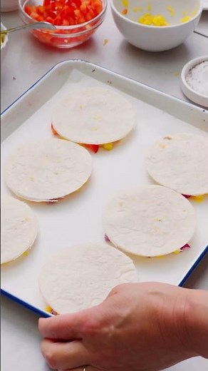 Upside down taco met Flandrien-kaas