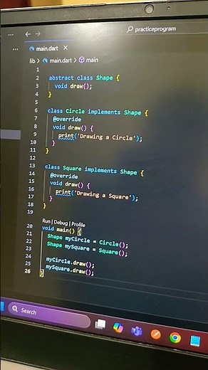 How to use polymorphism in dart programming language #shorts #flutter