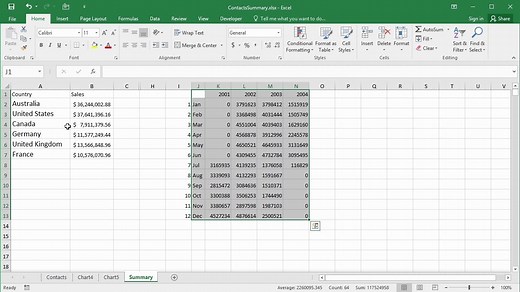 Excel基础数据操作教程（英文）